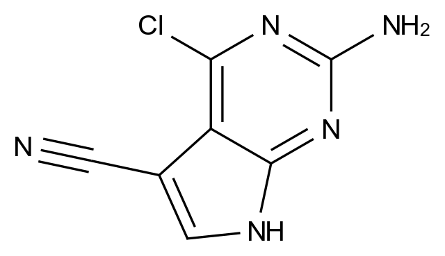 [124738-81-4]2-amino-4-chloro-7H-pyrrolo[2,3-d]pyrimidine-5-carbonitrile