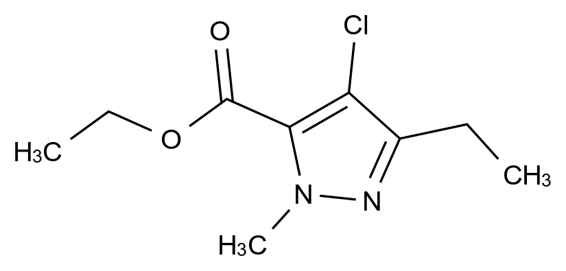 [124800-34-6]ethyl 4-chloro-5-ethyl-2-methylpyrazole-3-carboxylate