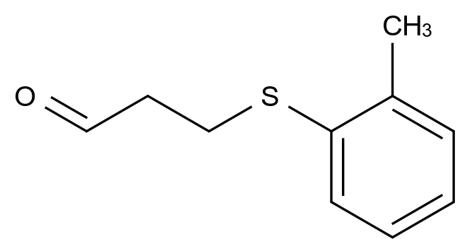 [124829-84-1]3-(2-methylphenyl)sulfanylpropanal