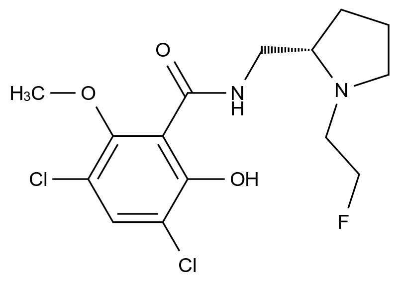 [124840-52-4](S)-2-<(3,5-dichloro-6-methoxy-2-hydroxybenzamido)methyl>-1-(2-fluoroethyl)pyrrolidine