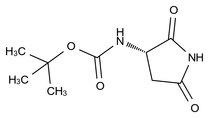 [124842-29-1]1,1-Dimethylethyl N-[(3S)-2,5-dioxo-3-pyrrolidinyl]carbamate