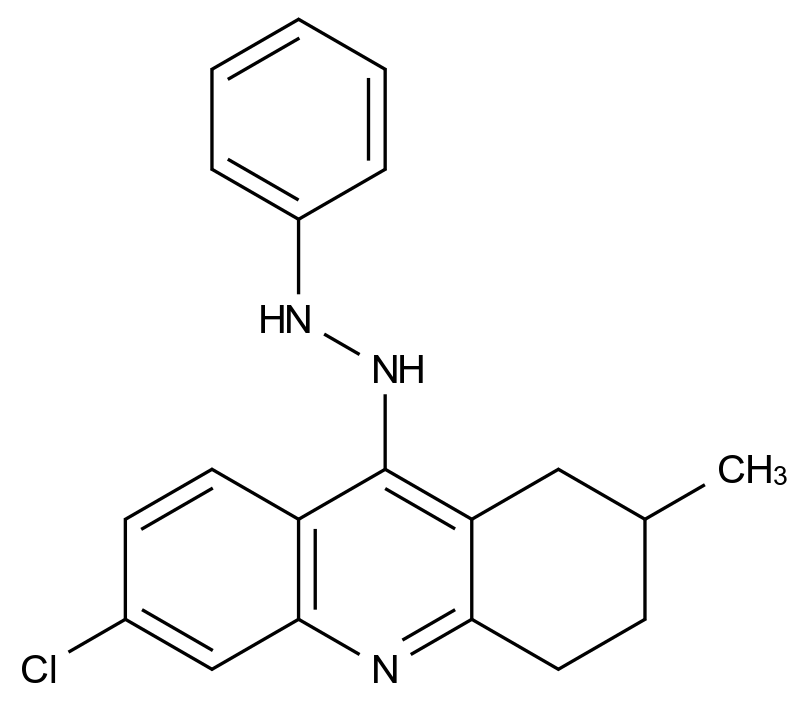 [124843-79-4]1-(6-chloro-2-methyl-1,2,3,4-tetrahydroacridin-9-yl)-2-phenylhydrazine