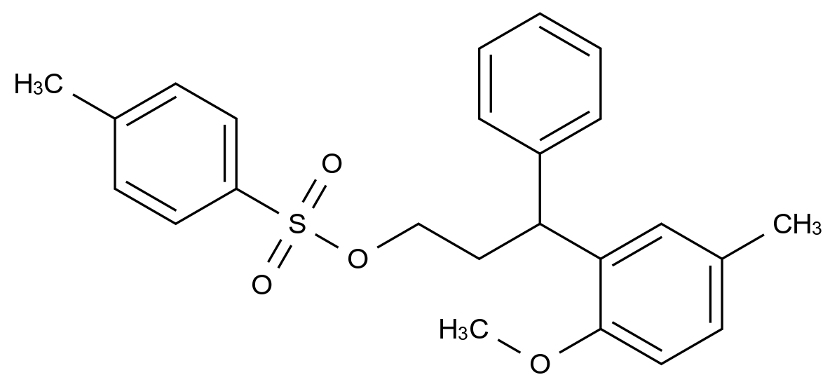 [124937-85-5][3-(2-methoxy-5-methylphenyl)-3-phenylpropyl] 4-methylbenzenesulfonate