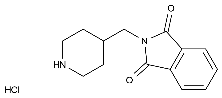 [124939-50-0]2-(4-Piperidinylmethyl)-1H-isoindole-1,3(2H)-dione hydrochloride (1:1)