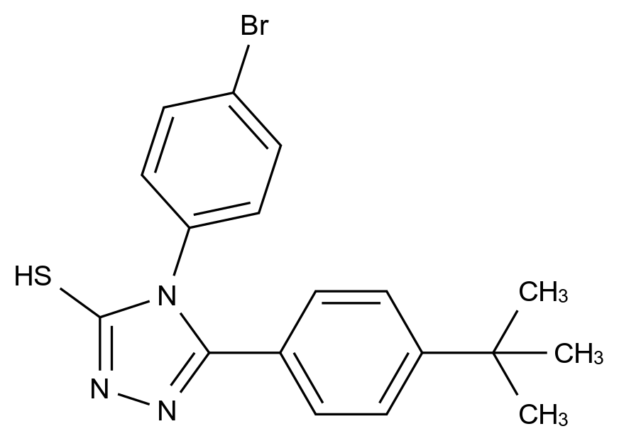 [124953-73-7]3H-1,2,4-Triazole-3-thione, 4-(4-bromophenyl)-5-[4-(1,1-dimethylethyl)phenyl]-2,4-dihyd