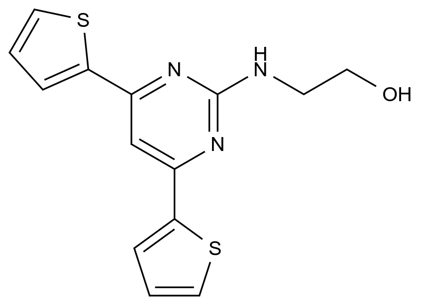 [124959-56-4]2-[(4,6-dithiophen-2-ylpyrimidin-2-yl)amino]ethanol