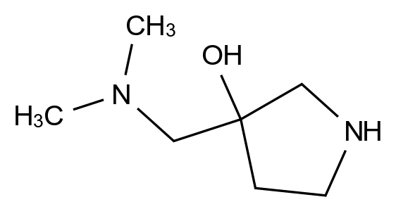 [125032-94-2]3-[(dimethylamino)methyl]pyrrolidin-3-ol