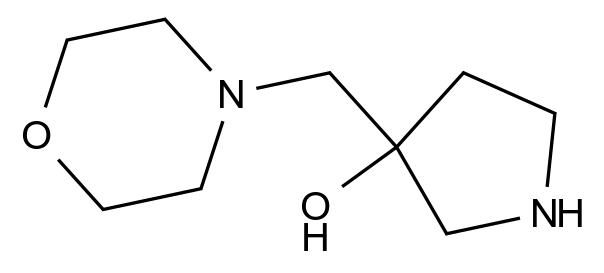 [125032-96-4]3-Pyrrolidinol, 3-(4-morpholinylmethyl)-