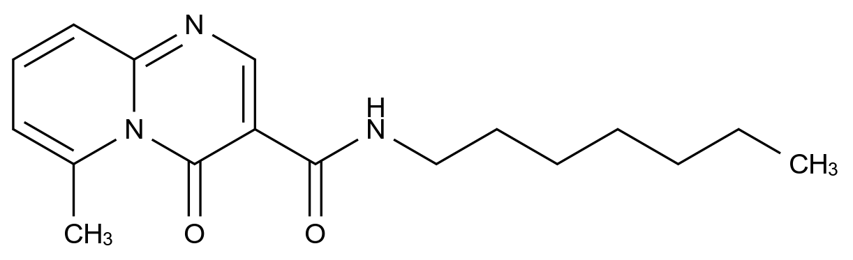 [125055-58-5]N-heptyl-6-methyl-4-oxopyrido[1,2-a]pyrimidine-3-carboxamide