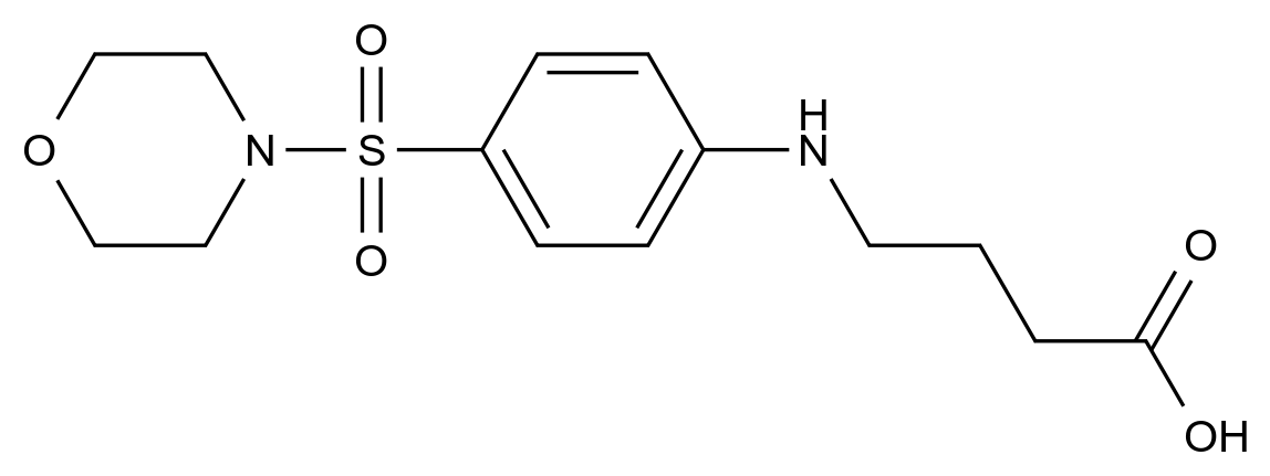 [125393-21-7]4-{[4-(4-Morpholinylsulfonyl)phenyl]amino}butanoic acid