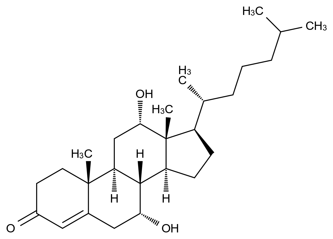 [1254-03-1]7α,12α-dihydroxycholest-4-en-3-one