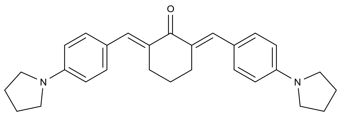 [125407-25-2]2,6-bis[(4-pyrrolidin-1-ylphenyl)methylidene]cyclohexan-1-one