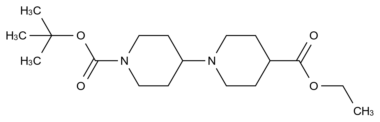 [125541-19-7]4-Ethyl 1'-(2-methyl-2-propanyl) 1,4'-bipiperidine-1',4-dicarboxy late