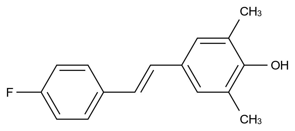 [125722-16-9]4-[2-(4-fluorophenyl)ethenyl]-2,6-dimethylphenol