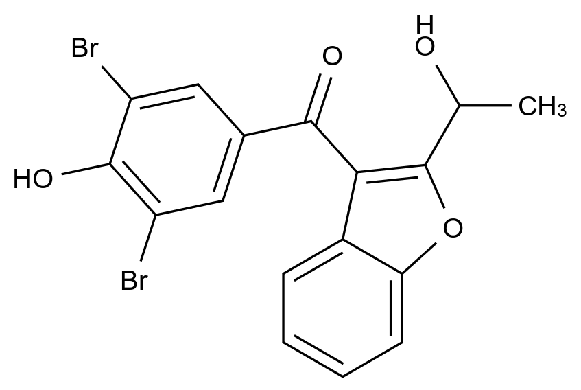 [125729-46-6](3,5-dibromo-4-hydroxyphenyl)-[2-(1-hydroxyethyl)-1-benzofuran-3-yl]methanone