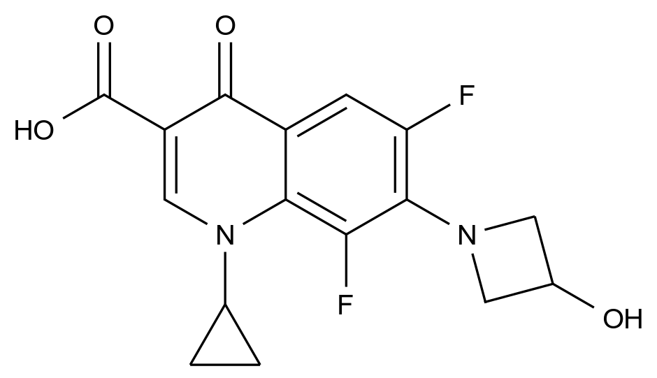 [124668-01-5]1-cyclopropyl-6,8-difluoro-7-(3-hydroxyazetidin-1-yl)-4-oxoquinoline-3-carboxylic acid