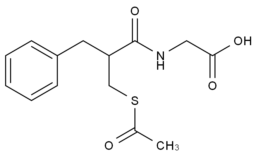 [124735-06-4]2-[[2-(acetylsulfanylmethyl)-3-phenylpropanoyl]amino]acetic acid