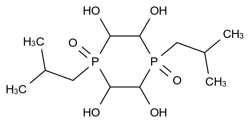 [124788-09-6]1,4-Diisobutyl-1,4-diphosphoryl-2,3,5,6-tetrahydroxycyclohexane