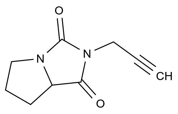 [125030-31-1]2-(2-Propyn-1-yl)tetrahydro-1H-pyrrolo[1,2-c]imidazole-1,3(2H)-dione