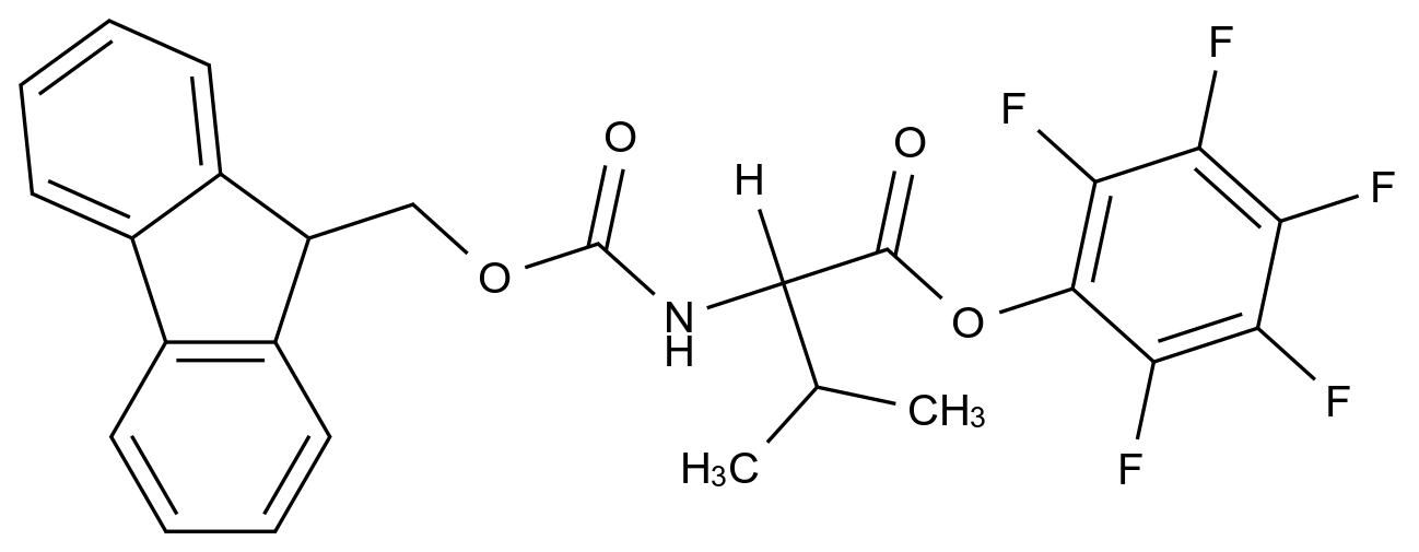 [125043-10-9](2,3,4,5,6-pentafluorophenyl) (2R)-2-(9H-fluoren-9-ylmethoxycarbo nylamino)-3-methyl-bu