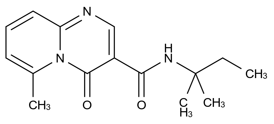 [125055-60-9]6-methyl-N-(2-methylbutan-2-yl)-4-oxopyrido[1,2-a]pyrimidine-3-carboxamide