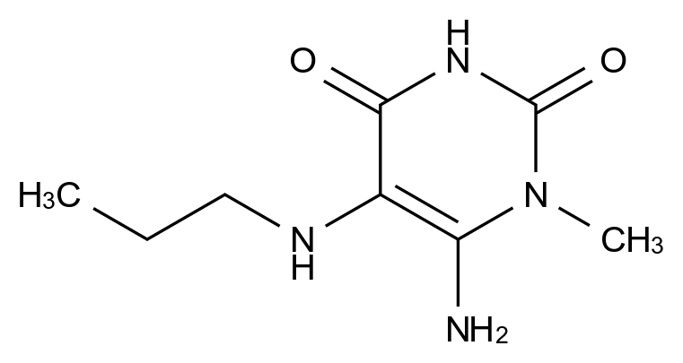 [125092-42-4]6-amino-1-methyl-5-(propylamino)pyrimidine-2,4-dione