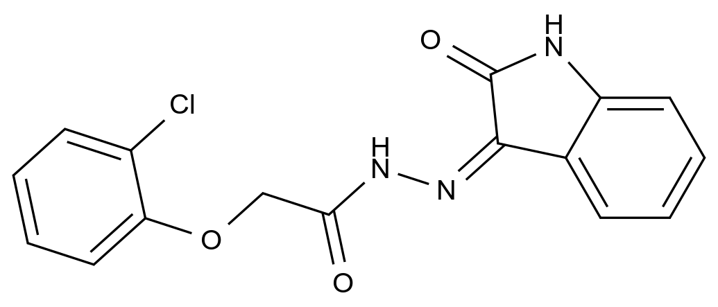 [125299-05-0]2-(2-Chlorophenoxy)-N'-(2-oxo-2H-indol-3-yl)acetohydrazide