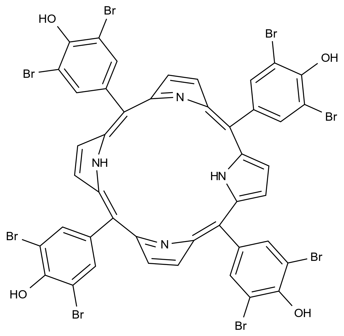 [125299-79-8]meso-tetra(3,5-dibromo-4-hydroxyphenyl)porphyrin