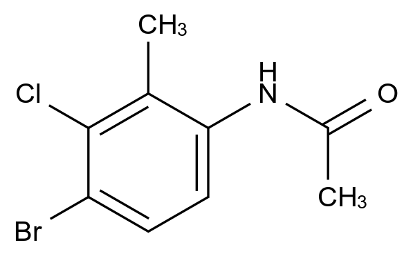 [125328-80-5]N-(4-bromo-3-chloro-2-methylphenyl)acetamide