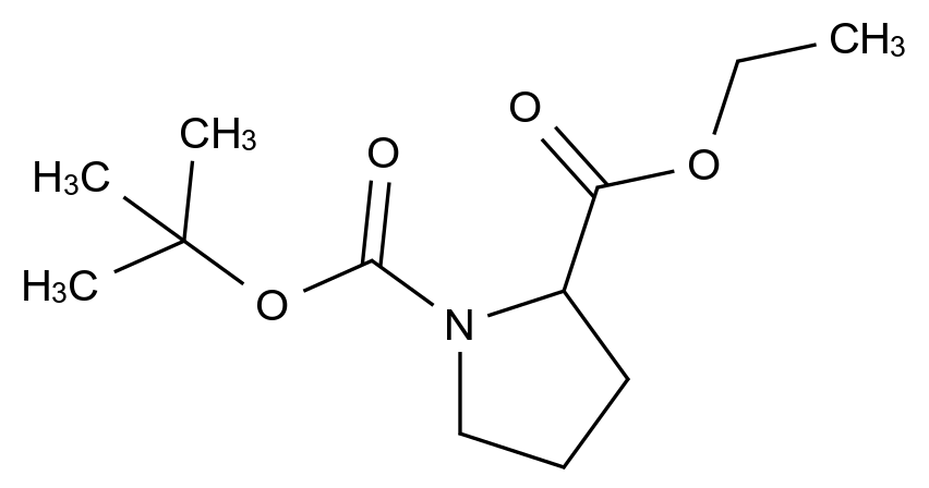 [125347-83-3]1-O-tert-butyl 2-O-ethyl pyrrolidine-1,2-dicarboxylate