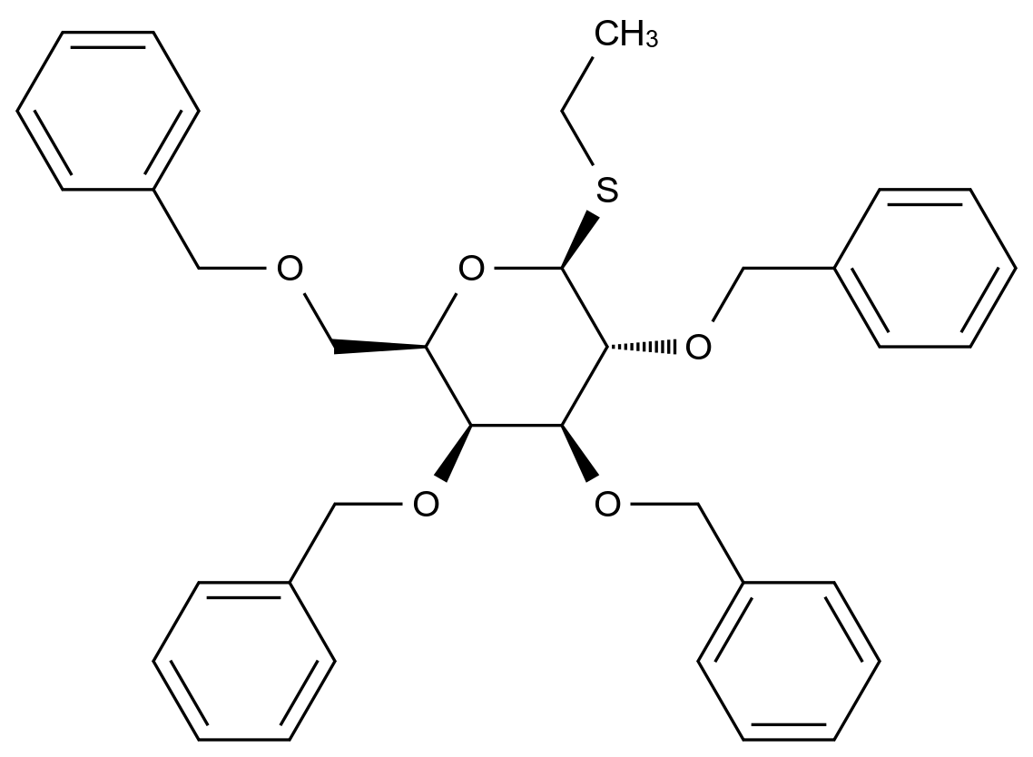 [125411-99-6]ethyl 2,3,4,6-tetra-O-benzyl-1-thio-β-D-galactopyranoside