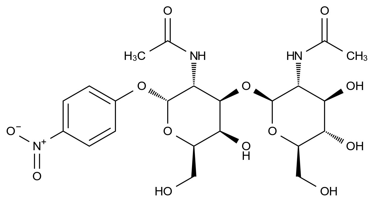 [125455-64-3]N-[2-[5-acetamido-3-hydroxy-2-(hydroxymethyl)-6-(4-nitrophenoxy)oxan-4-yl]oxy-4,5-dihyd