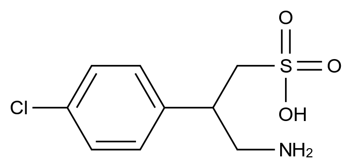 [125464-42-8]3-Amino-2-(4-chlorophenyl)propane-1-sulfonic acid