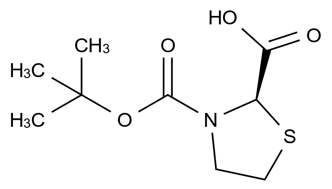 [125471-00-3](2R)-3-[(2-methylpropan-2-yl)oxycarbonyl]-1,3-thiazolidine-2-carboxylic acid