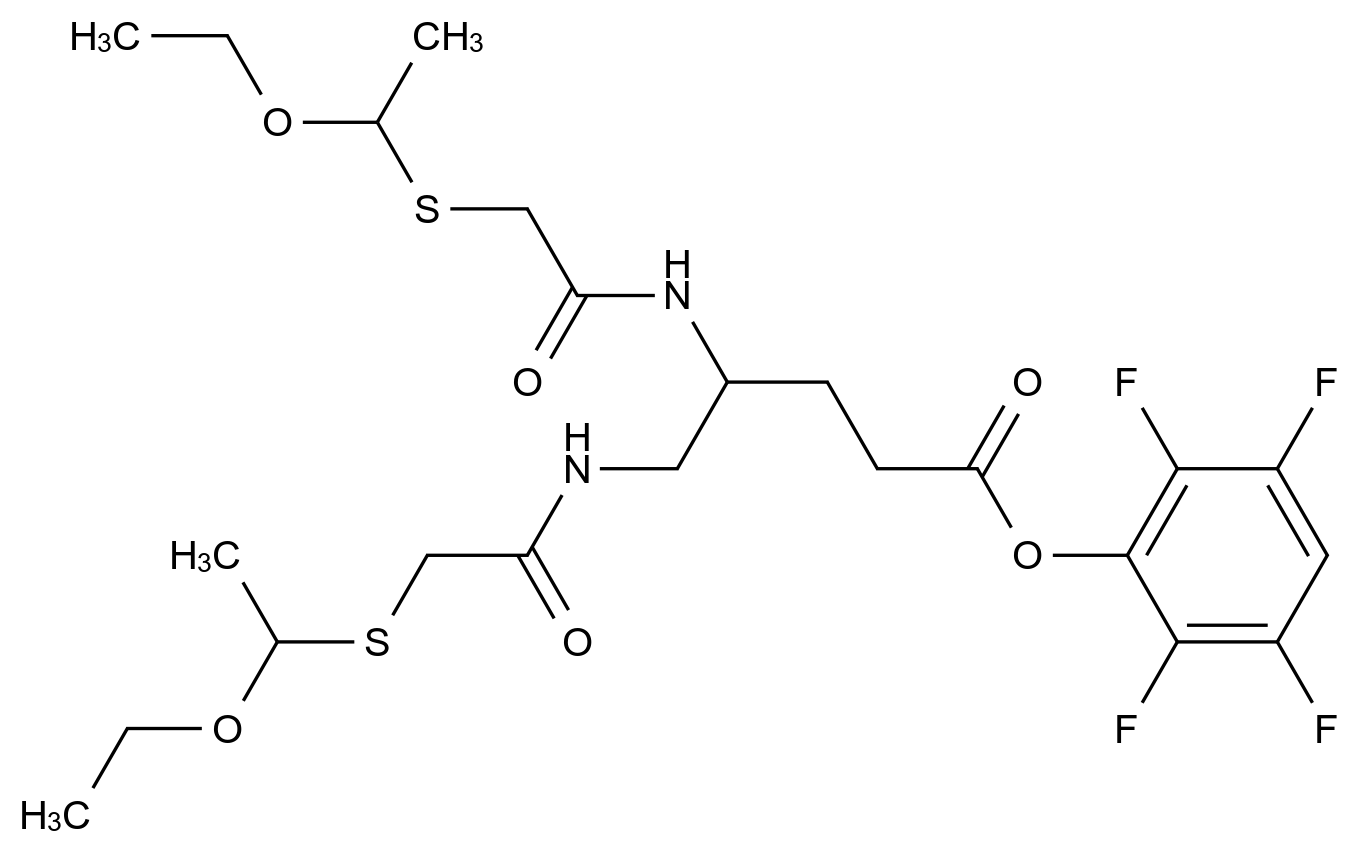 [125488-70-2](2,3,5,6-tetrafluorophenyl) 4,5-bis[[2-(1-ethoxyethylsulfanyl)acetyl]amino]pentanoate