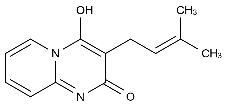 [125493-24-5]4-hydroxy-3-(3-methylbut-2-enyl)pyrido[1,2-a]pyrimidin-2-one