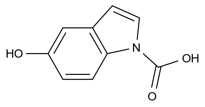 [125502-72-9]5-hydroxyindole-1-carboxylic acid