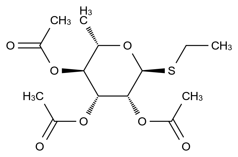 [125520-01-6]ETHYL 6-DEOXY-1-THIO-2,3,4-TRI-O-ACETYL-α-L-MANNOPYRANOSIDE