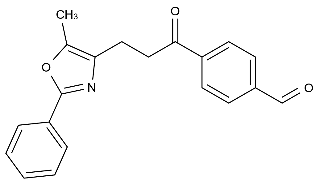 [125531-53-5]4-[3-(5-methyl-2-phenyl-1,3-oxazol-4-yl)propanoyl]benzaldehyde