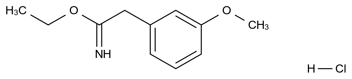 [125532-68-5]3-methoxy-Benzeneethanimidic acid ethyl ester, hydrochloride (1:1)