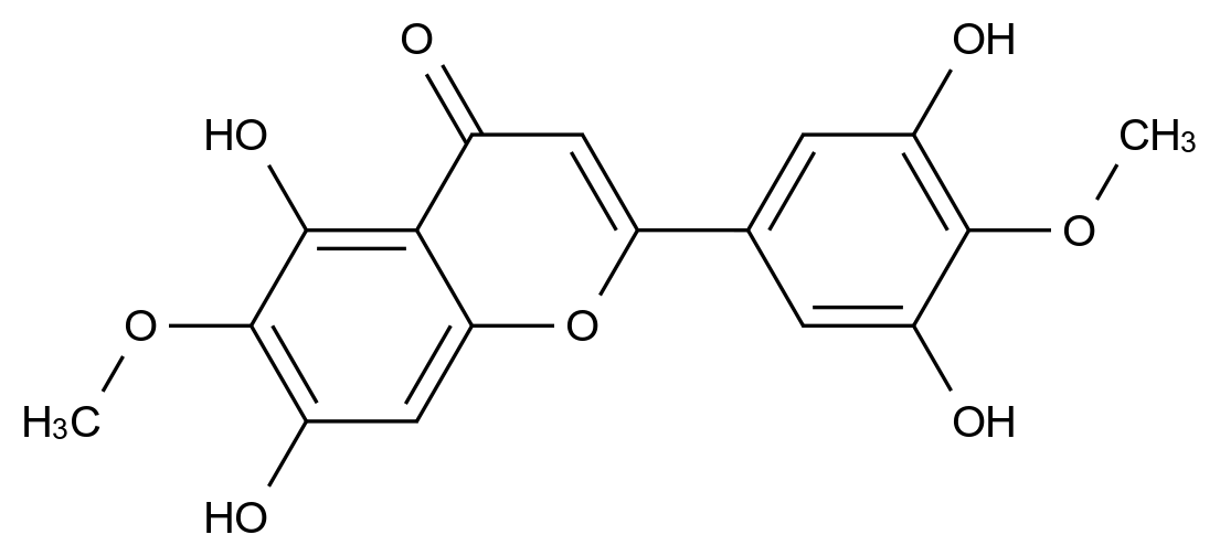 [125537-92-0]2-(3,5-dihydroxy-4-methoxyphenyl)-5,7-dihydroxy-6-methoxychromen-4-one