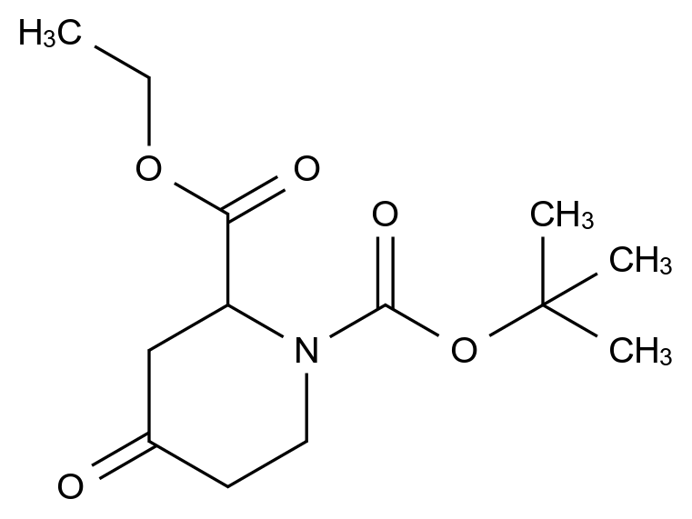 [125545-98-4]ethyl 2SR-4-oxo-N-(t-butoxycarbonyl)piperidine-2-carboxylate