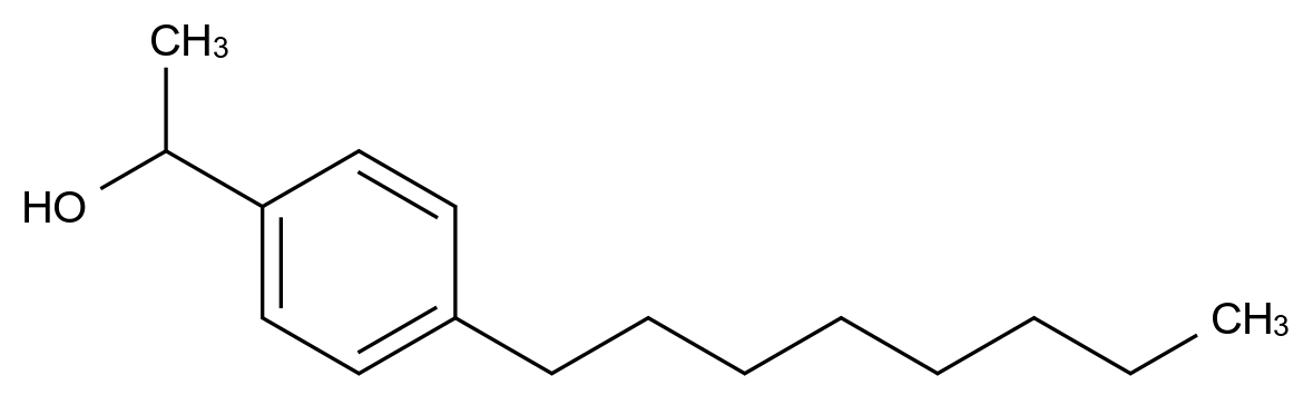 [125574-44-9]4-(1-hydroxyethyl)-1-octylbenzene