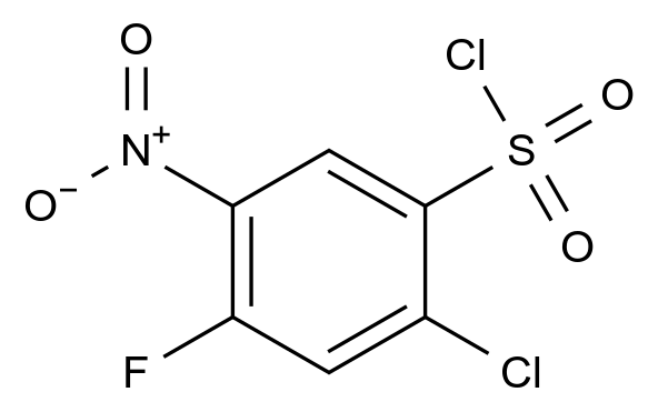 [125607-05-8]2-chloro-4-fluoro-5-nitrobenzenesulfonyl chloride