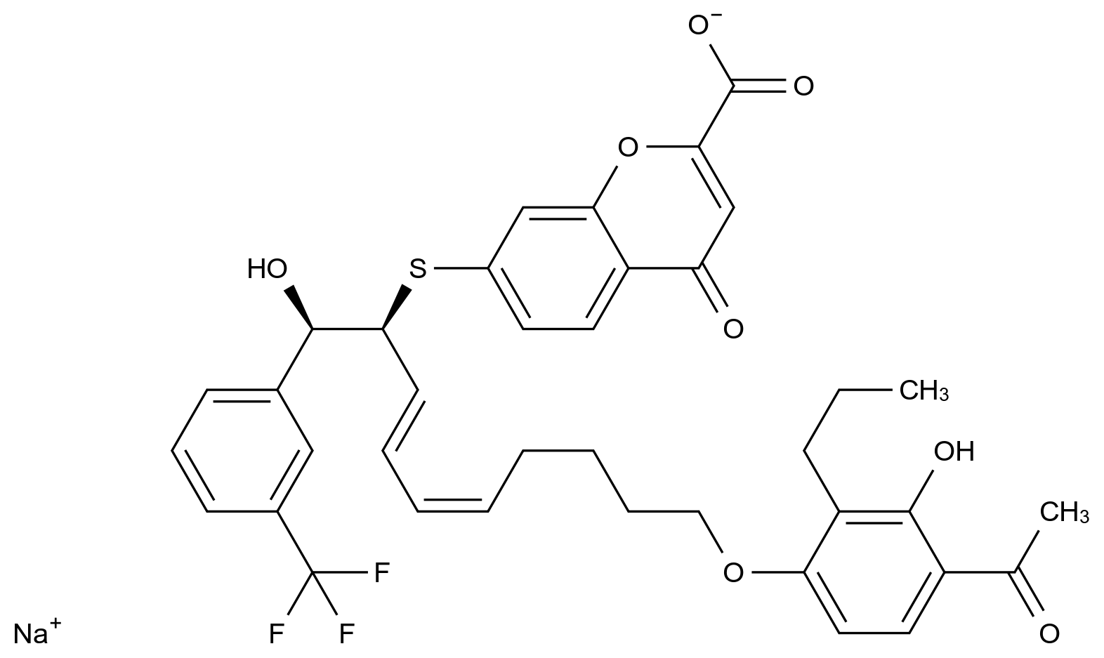 [125617-94-9]sodium,7-[(1R,2S,3E,5Z)-10-(4-acetyl-3-hydroxy-2-propylphenoxy)-1-hydroxy-1-[3-(trifluo