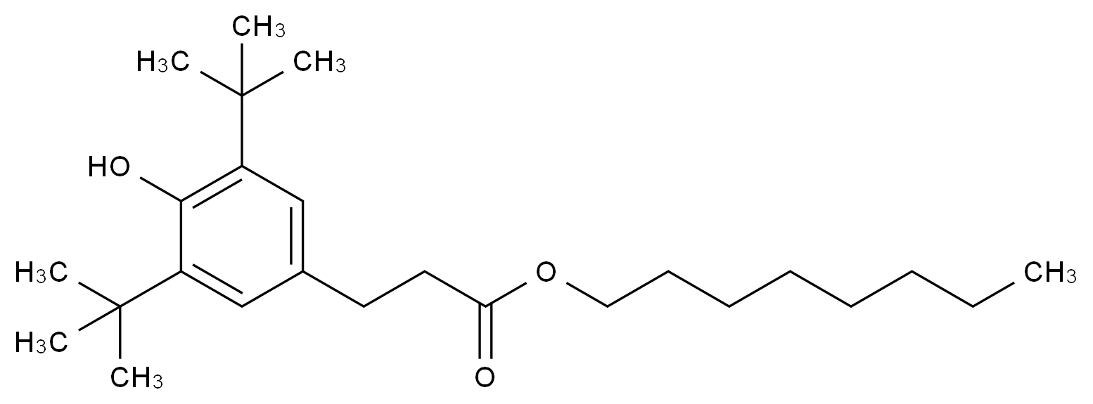 [125643-61-0]Octyl-3,5-di-tert-butyl-4-hydroxy-hydrocinnamate