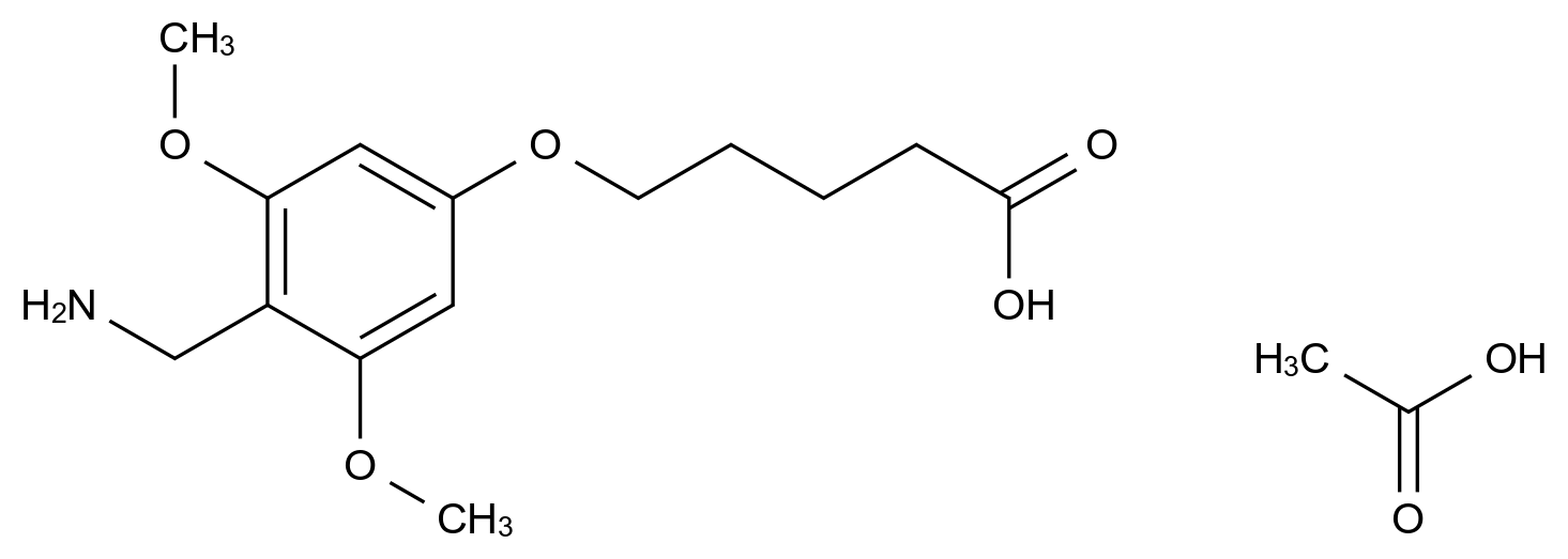 [125666-67-3]acetic acid,5-[4-(aminomethyl)-3,5-dimethoxyphenoxy]pentanoic acid