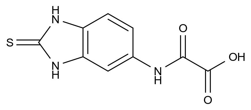 [125748-12-1]2-oxo-2-[(2-sulfanylidene-1,3-dihydrobenzimidazol-5-yl)amino]acetic acid