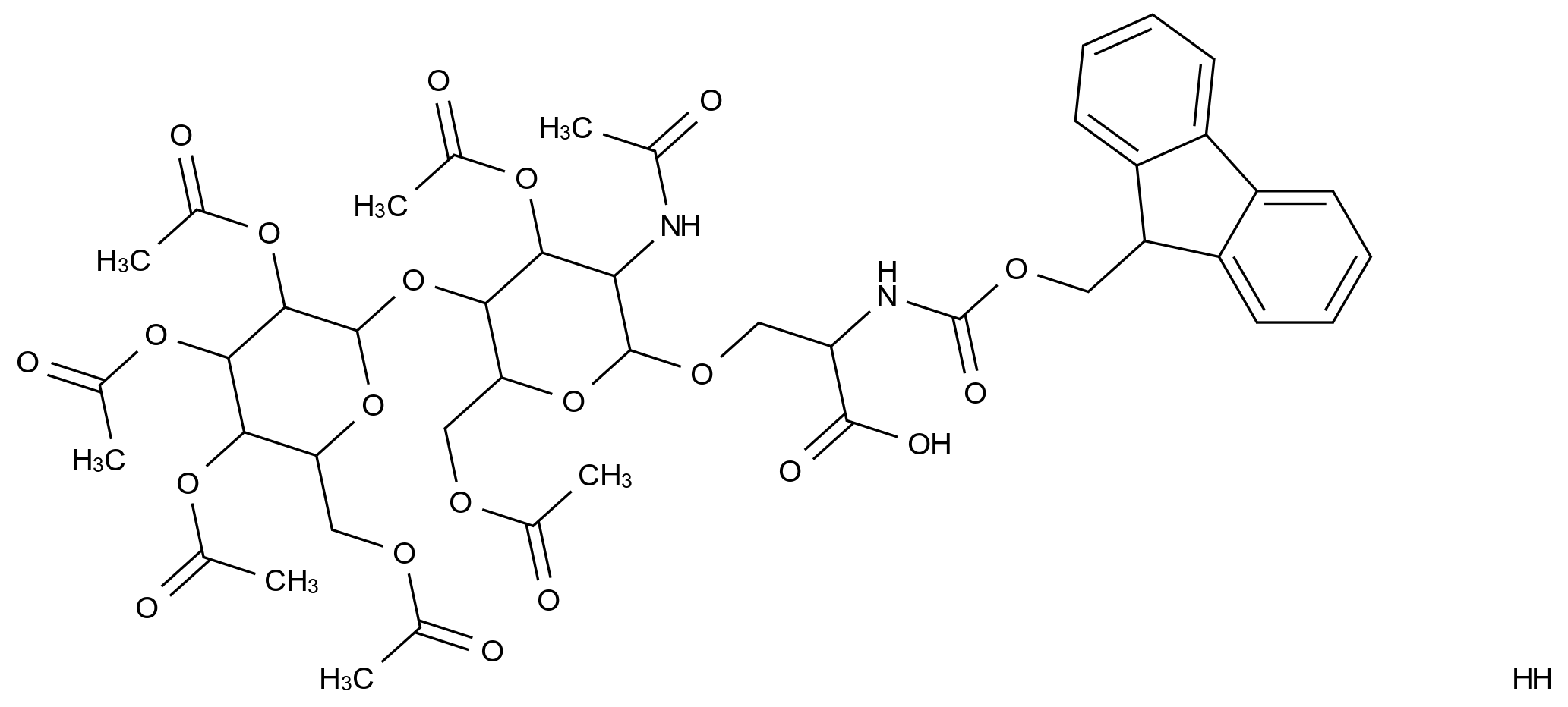 [125760-30-7]Fmoc-L-Ser[alpha-(Gal-beta(1-3)-GalNAc)]-OH peracetate