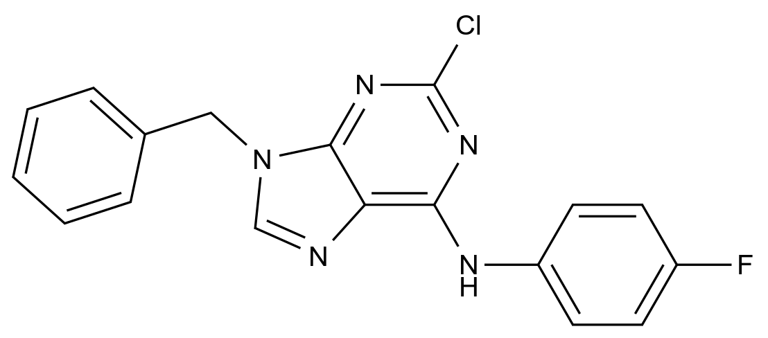 [125802-52-0]9-benzyl-2-chloro-N-(4-fluorophenyl)purin-6-amine